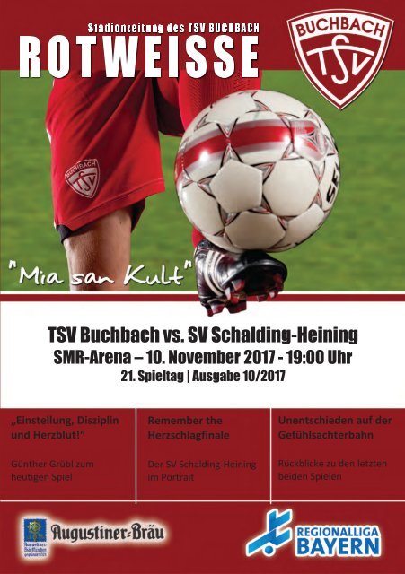 Stadionzeitung TSV Buchbach - SV Schalding-Heining