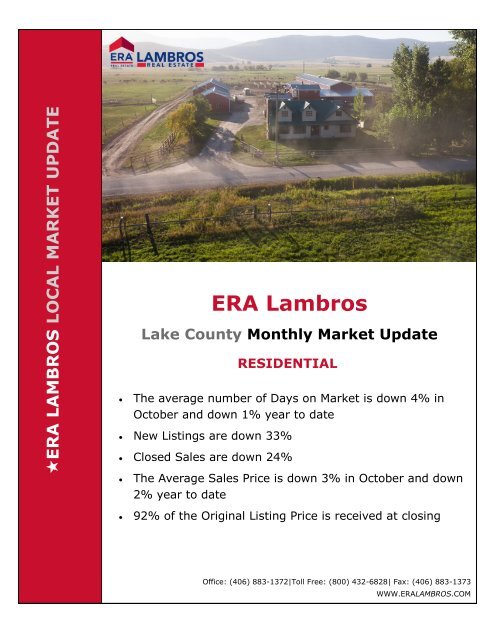 Lake County Residential Market Update - October 2017