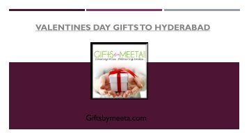 Valentines Day Gifts to Hyderabad