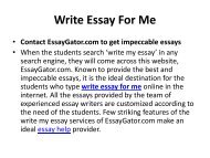 Write My  Essay - EssayGator