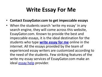 Write My  Essay - EssayGator