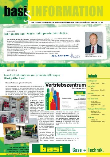 Die Zeitung für Kunden, Mitarbeiter und Freunde der - basi Schöberl ...