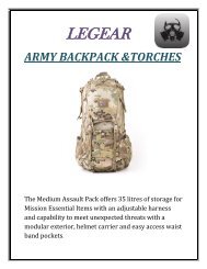 Army BackPak & Torches