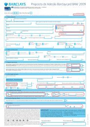 Proposta de Adesão Barclaycard BAW 2009