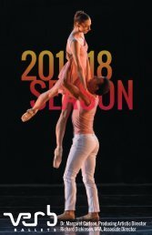 Verb Ballets 2017-18 Ticket Season