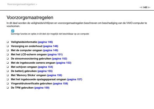 Sony VPCSA4C5E - VPCSA4C5E Istruzioni per l'uso Olandese