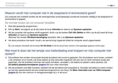 Sony VPCSA4C5E - VPCSA4C5E Istruzioni per l'uso Olandese