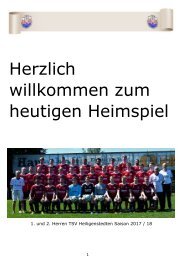 2017_11_11 Ausgabe 7 Juliankadammreport 16. Spieltag TS Schenefeld