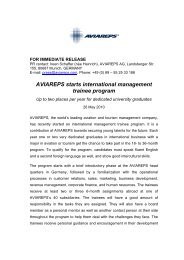 AVIAREPS starts international management trainee program