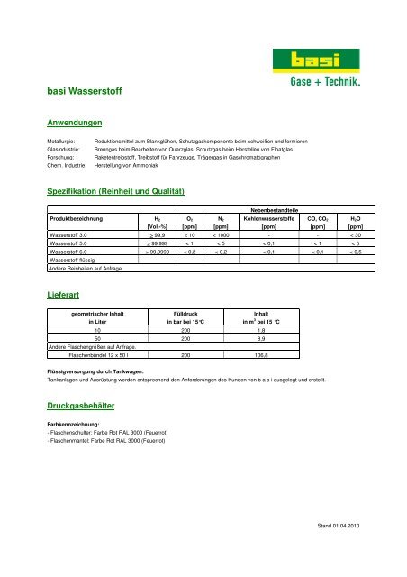 Produktdatenblatt - basi Schöberl GmbH & Co. KG