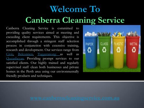 Cleaning Company in Canberra