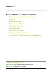 Planung und Gestaltung von Mülltonnenstellplätzen - AVL