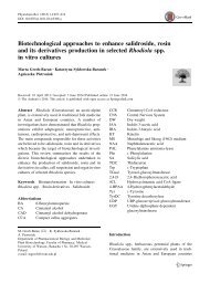 Biotechnological approaches to enhance salidroside, rosin and its derivatives production in selected Rhodiola spp. in vitro cultures