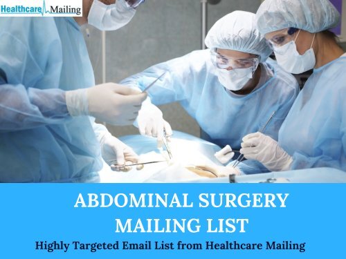 Abdominal Surgery Mailing List