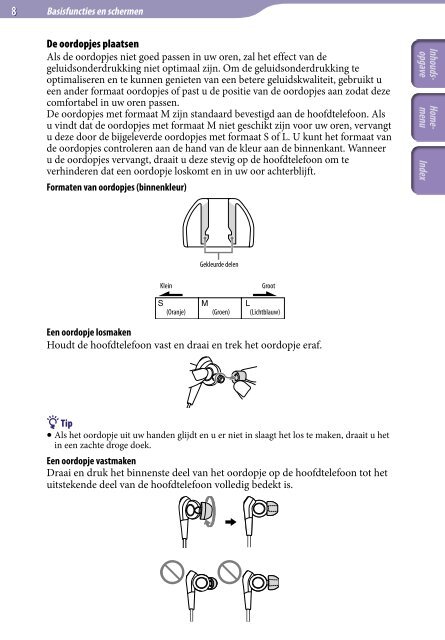 Sony NWZ-A847 - NWZ-A847 Istruzioni per l'uso Olandese