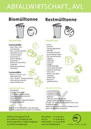 Biomülltonne Restmülltonne - AVL