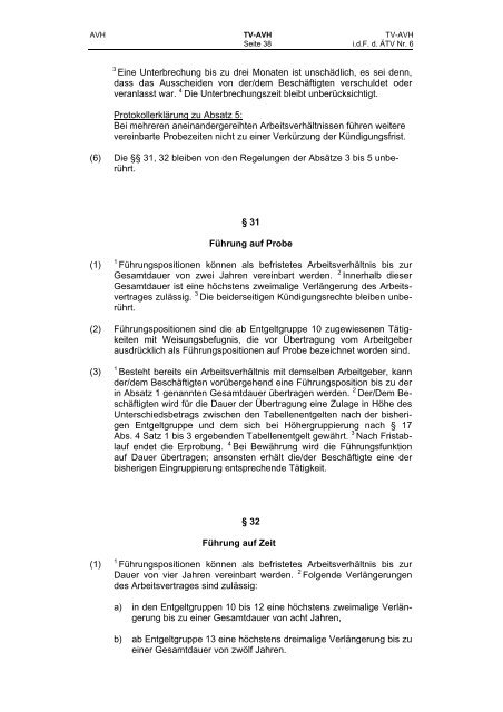 Tarifvertrag für die Arbeitsrechtliche Vereinigung Hamburg e.V.