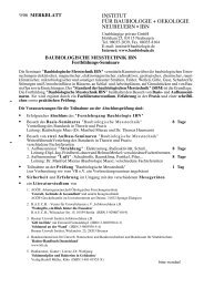 Basis-Seminares - Institut für Baubiologie + Ökologie Neubeuern IBN