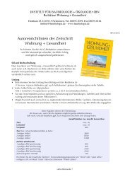 PDF-Datei - Institut für Baubiologie + Ökologie Neubeuern IBN