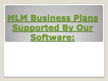 MLM Business Plans - Binary Business- Board Business 