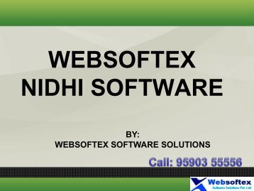 Nidhi Collection Software, Nidhi Builders, Nidhi Developers, Nidhi Associates, Nidhi RD FD Software