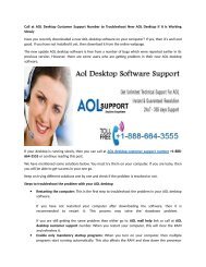 Aol Desktop customer support phone Number 1-888-664-3555