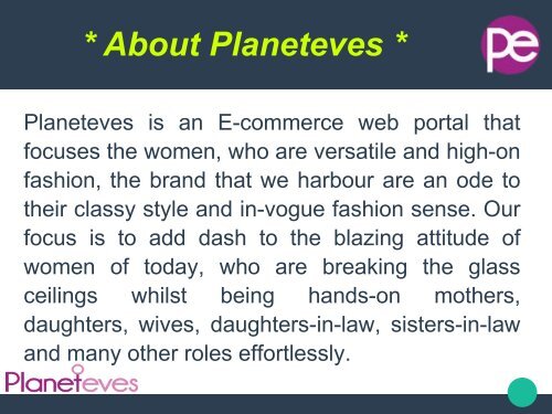 Online Shopping for Women Trendy Fashion - Planeteves.com