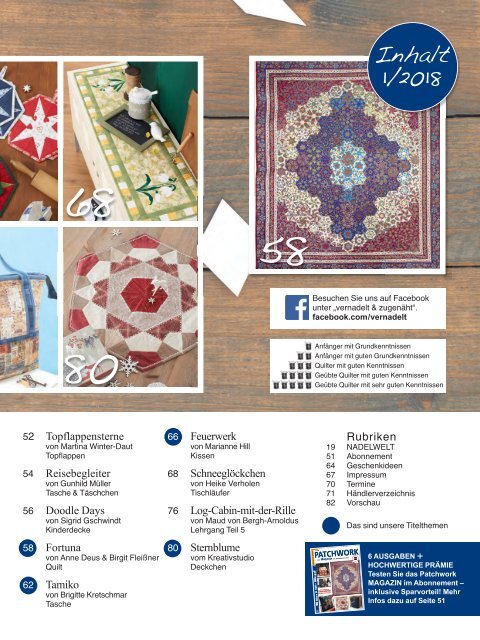 Patchwork Magazin 01/2018