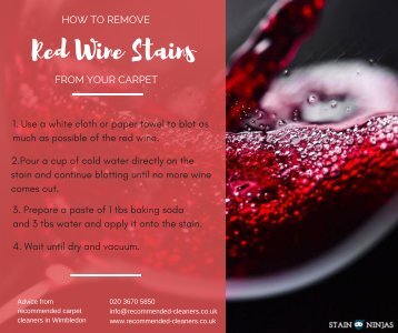How to remove red wine stains from your carpet