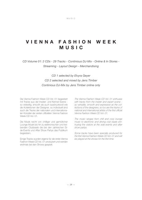 VIENNA FASHION WEEK - THE EVENT 2017