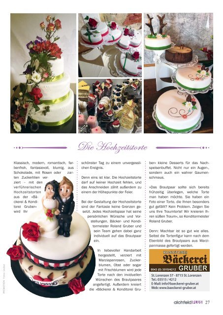 Das Hochzeitsspecial 2018 im Aichfeld Plus Magazin
