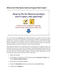 What to Do If My Norton Antivirus Program Won’t Open