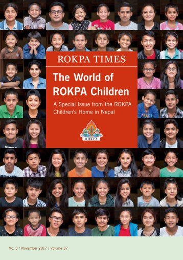 ROKPA Times November 2017 - The World of ROKPA Children