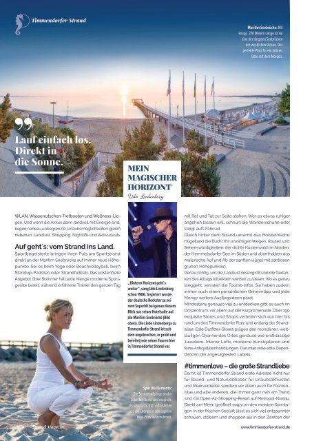 Timmendorfer StrandMagazin 2018