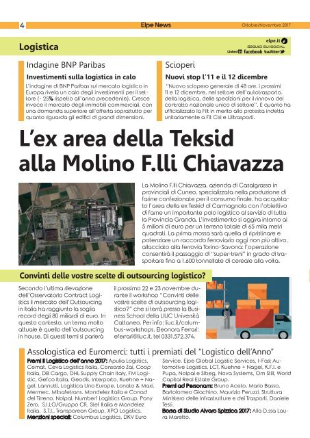 ELPE NEWS OTTOBRE-NOVEMBRE 2017