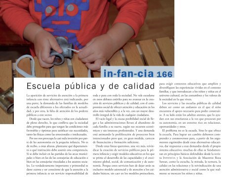 Fes un tast de les revistes Infància, Infancia i Perspectiva Escolar Novembre 2017