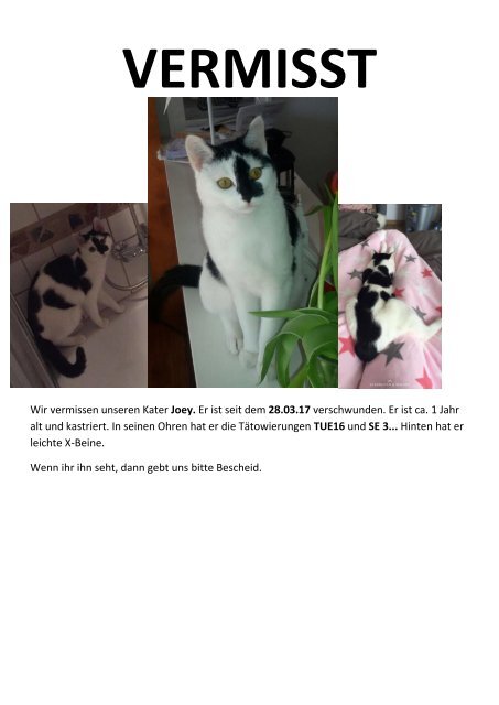 VERMISST