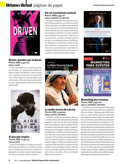 Revista Sala de Espera R.D. Nro. 49 Edición 6to. Anversario