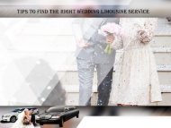 Tips to Find the Right Wedding Limousine Service