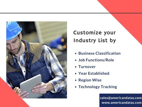 Manufacturers Email List | Manufacturing Industry Mailing List | Industry Mailing List