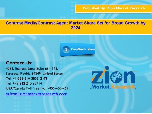 Global Contrast Media Contrast Agent Market, 2016-2024