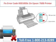 Call 18002138289 Fix Error Code 0001000c On Epson 7600 Printer