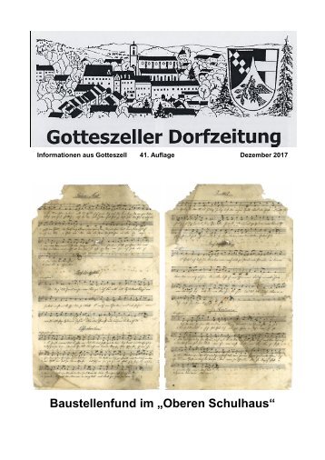 41 Gotteszeller Dorfzeitung 2017