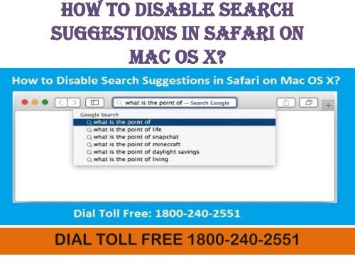 18662182512 How to Disable Search Suggestions in Safari on Mac OS X