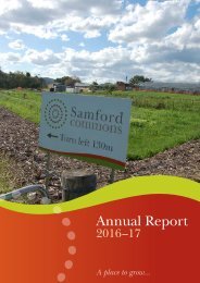 Samford Commons Limited Annual Report 2016-17