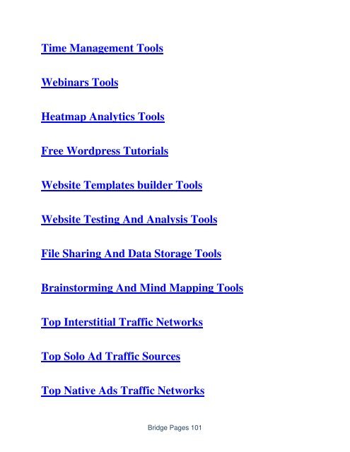 Bridge Pages Guide - What Are Bridge Pages