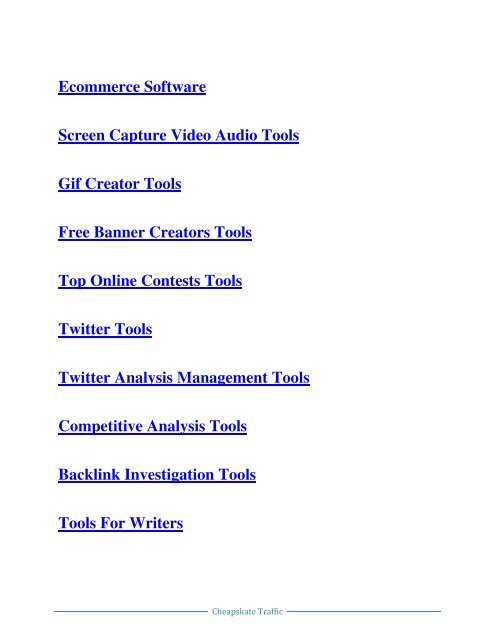 Traffic Guide - Where To Get Internet Traffic