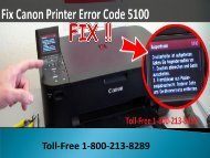 1-800-213-8289 How to Fix Canon Printer Error Code 5100