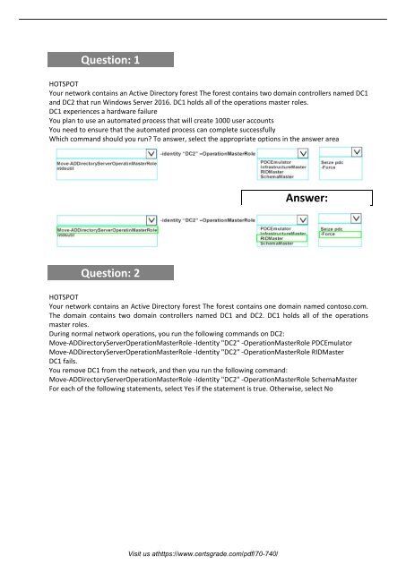 70-740 Practice Exam