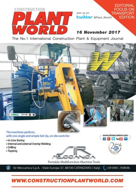 Construction Plant World 16th November 2017